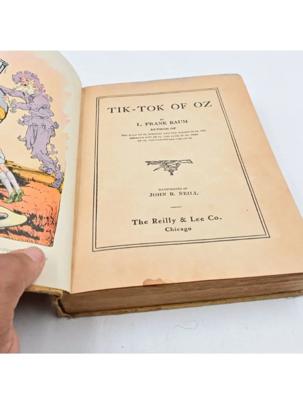 Tik-Tok of Oz by L. Frank Baum 1914 Vintage Hardcover Color Plates